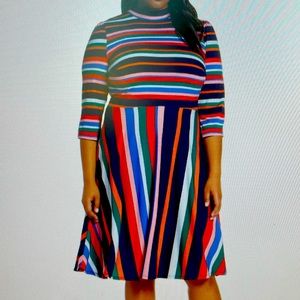 Eloquii stripe dress